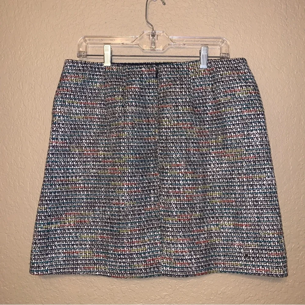 NWT Loft Petites tweed zippered mini skirt size 12 P